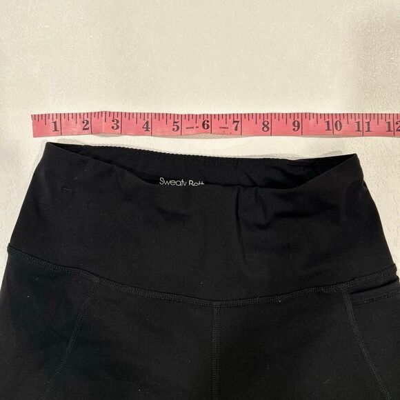 Sweaty Betty Power Leggings size:  US 2 Black Full Length Abstract Print - Picture 6 of 7